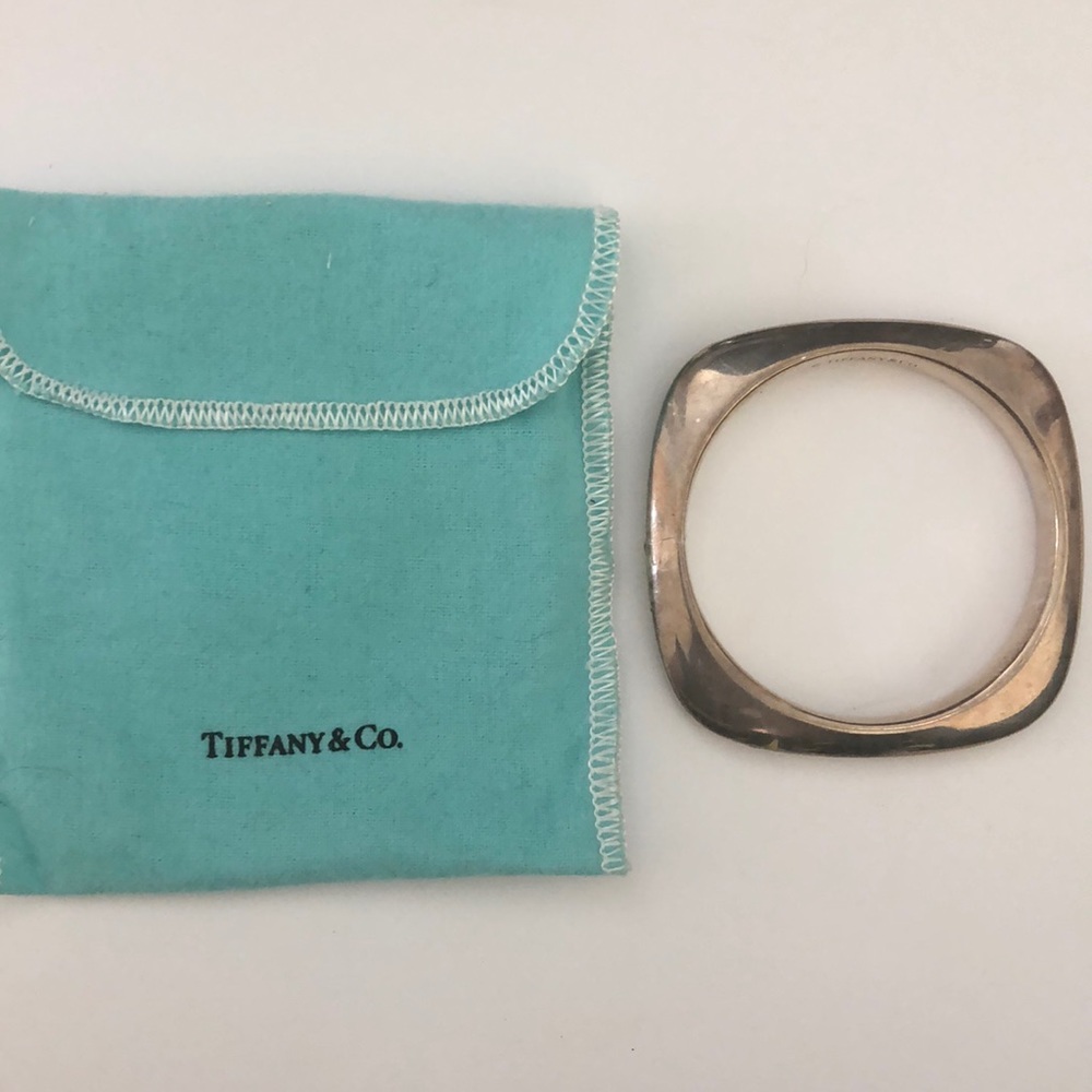 Tiffany & Co. Sterling Silver Square Bangle